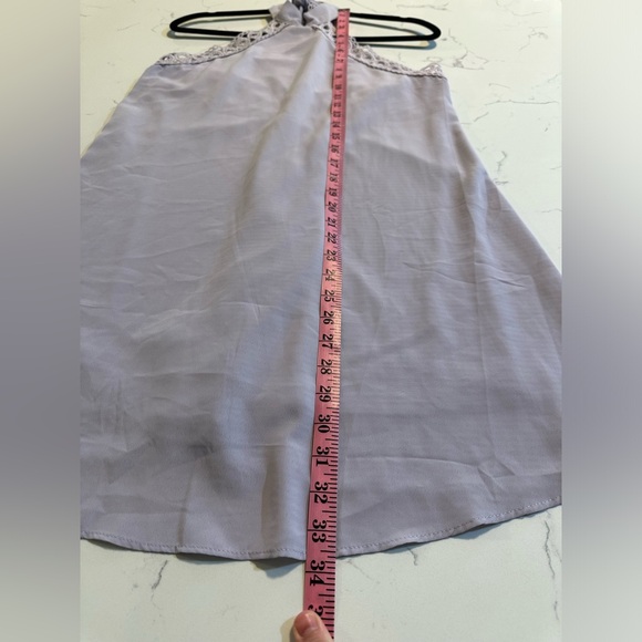 Lulus Lavender Mini Halter Neck Dress Summer Size Medium - Picture 7 of 9